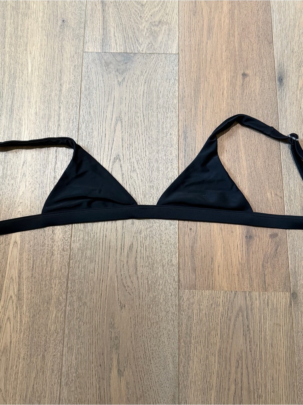 Madalynn Classic Black Triangle Bikini Top